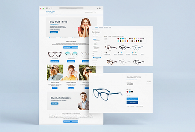 Solution to Start Online Eyewear Shop design extension eyeglasses eyewear glasses ui