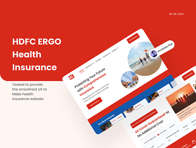 Health Insurance homepage designm homepage ui userinterface website