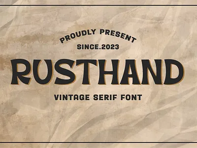 Rusthand a Vintage Serif Font handwritten font
