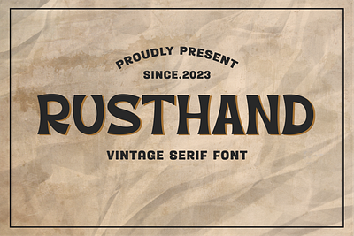 Rusthand a Vintage Serif Font handwritten font