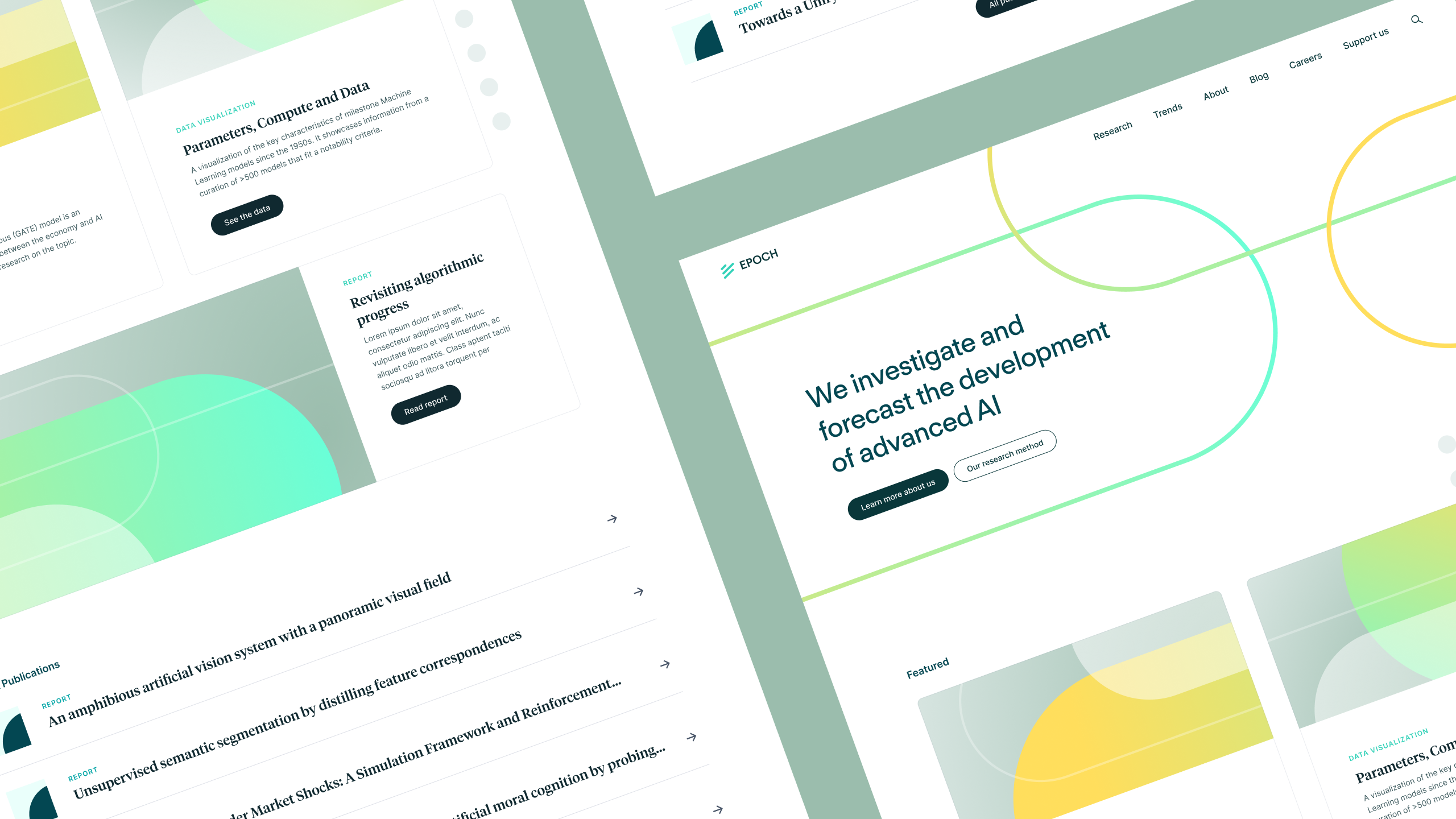 Example of EPOCH: AI research landing page exploration