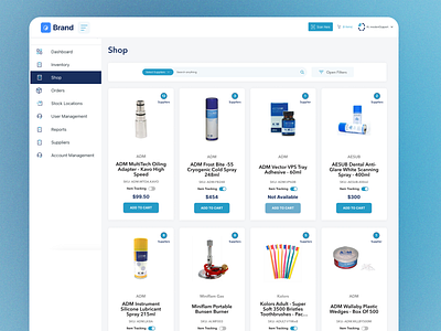 SaaS Shop Dashboard: Elevating E-commerce Experience creativedesign dashboard design ecommerce redesign saas saasapplication shop ui user experience user interface ux visualdesign