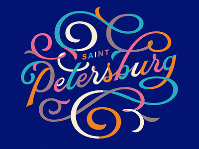Saint Petersburg graphic design lettering type typography