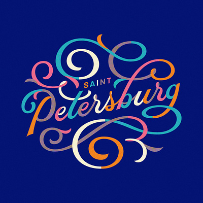 Saint Petersburg graphic design lettering type typography
