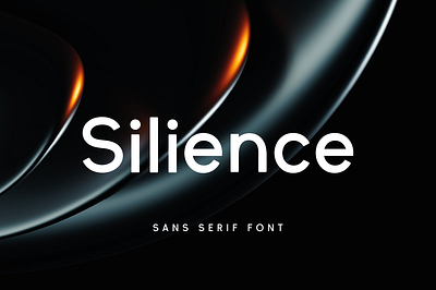 Silience Sans Serif Font brand design design fon font font design graphic design modern font sans serif type typography unique font