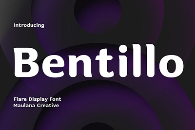 Bentillo Flare Display Font animation branding font fonts graphic design handmade font logo maulana creative modern font nostalgic sans font sans serif