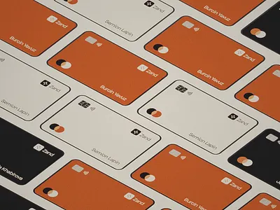 Zand Bank — Card Design 3d 3d animation animation branding card card design clean credit card debit card design finance fintech graphic design illustration ivan ermakov minimal motion graphics