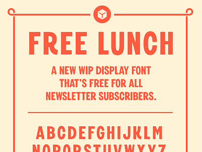 Free Lunch font simplebits type typedesign