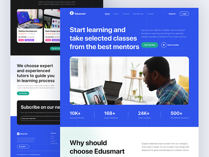 Exploration : ESTUDEE Student App Landing Page by Triyandi Saputra for ...