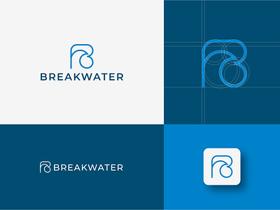 Breakwater - Logo Design Concept brand identity brand water branding graphic design logo logo branding logo design logo design inspiration water logo design wave b logo
