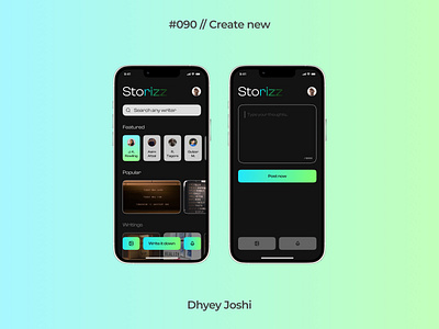 Day 090 - Create new 090 100daysofui branding challenges community create new dailyui day 090 design figma illustration logo mobile ui ux website