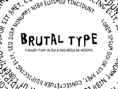 Brutal Type - Font assets brutalism design assets download font grung type vector