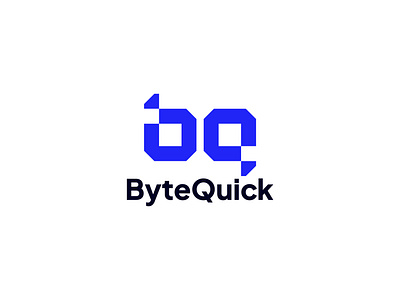 ByteQuick - Logo Design Concept brand identity branding byte logo graphic design logo logo branding logo design logo quick