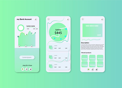 ui ux design templates vector 3d animation app branding business card design design graphic design illustration logo monir360 ui