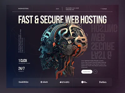 Webhosting Website Banner clean website design easy design for website eye catching website design image banner technology technology website trending website design ui ux webhosting webhosting webdesign webhosting website webhosting website banner website banner website banner idea
