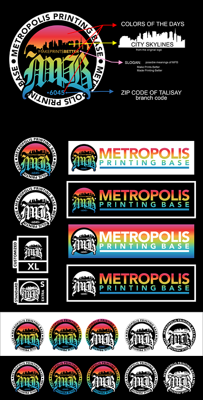 MPB logo branding corel draw design graphic design illustration logo metropolis printing base mpb vector wba2malaque winsome batomalaque