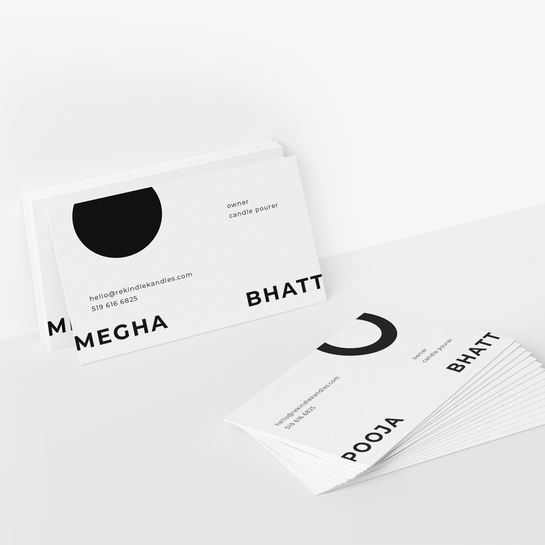 Brand identity for Rekindle Candles brand branding business card canada candle design graphic design identity logo toronto vector