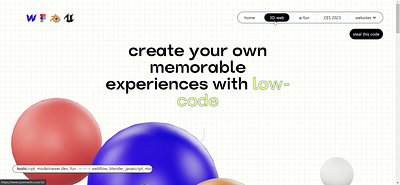 3D Web Experience: Webflow x Blender 3d 3d web 3d web design blender figma futuristic immersive experience interactions minimal scroll scroll interaction ui web design web development webflow