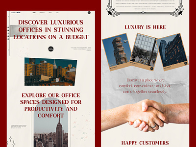 Twinkle Works - Real Estate Company apartment building design landing page luxury luxury office office property real estate real estate ui design residence retro ui ui design trend ui ux ux vintage vintage and retro style web design webdesign