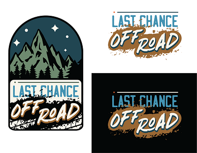 Last Chance OffRoad badge illustration logo vector