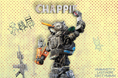 Chappie Poster banner design graphic design photoshop poster
