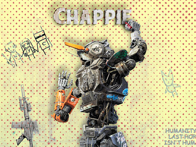 Chappie Poster banner design graphic design photoshop poster