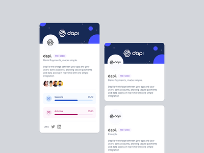 Company Cards 🚀 animation app arabic card cards company profile dapi dashboard design figma jitter qewam ui ux