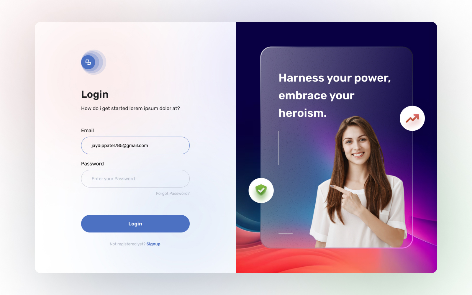 Login / Dashboard branding dashboard design forgot login signin signup ui uiux web website