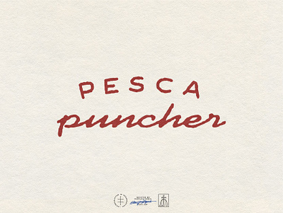 Pesca Puncher brand design brand identity branding cowboy hand lettering lettering logo logo design logotype retro sans serif script small business type typographic typography vintage visual identity western wordmark