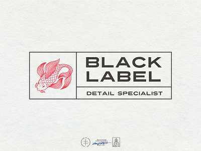 Black Label DS animal automotive brand design brand identity branding design car clean fish japan label logo logo design minimal minimalism modern modern logo tag type typography visual identity