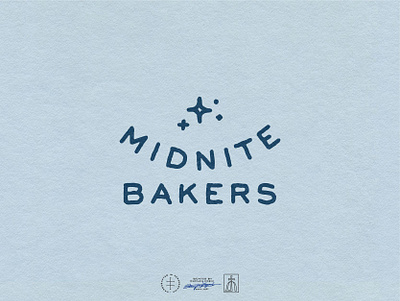 Midnite Bakers bakery brand design brand identity branding clean feminine hand lettering lettering logo logo design logotype minimal minimalism minimalist logo sans serif stars type typography visual identity wordmark