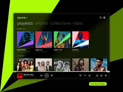 Music player #009 Daily UI daily ui music player ui