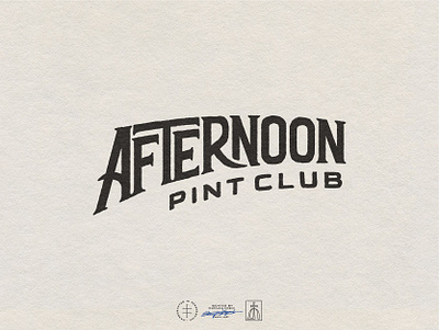 Afternoon Pint Club beer brand identity branding brewery calligraphy hand lettering handlettering lettering letters logo logo design logo designer logotype pint retro type typography vector vintage visual identity