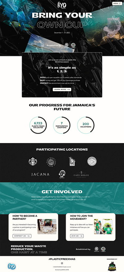BYO Jamaica graphic design ui web development wix