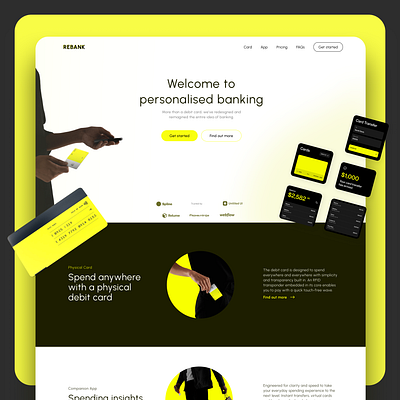 REBANK - personalized banking design ui ux web