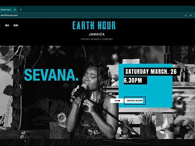 Earth Hour Jamaica 2022 graphic design seo ui web web development wix