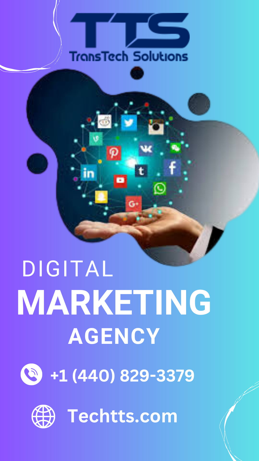 DIGITAL MARKETING AGENCY trans tech by Trans Tech Solutions on Dribbble