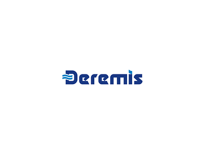 deremis logo logo logotype marine minimal minimalist sea ship simple simplicity typeface water wave waves