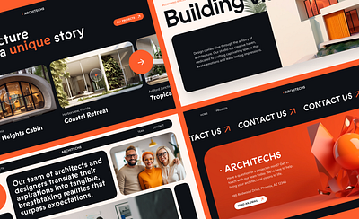 Architechs: Building Visions —Desktop architecture dailyui design digital home landing landingpage studio ui uidesign uiux ux web webdesign website