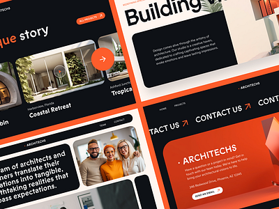 Architechs: Building Visions —Desktop architecture dailyui design digital home landing landingpage studio ui uidesign uiux ux web webdesign website