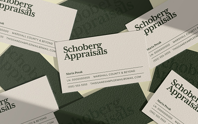 Appraiser/Realtor Business Card Design appraisal appraiser business business card card indiana minimal olive green print print design professional realtor realty sophisticated typography