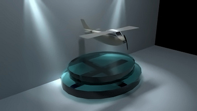 Plane Render 3D Model 3d 3d model design render sketchup