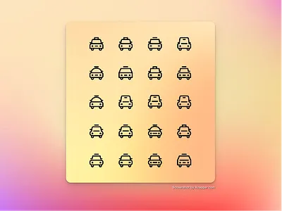 Taxi, Cab & Transportation icons branding design frontend graphic graphic design icon icon design illustration logo transportation ui ux vector webdesign