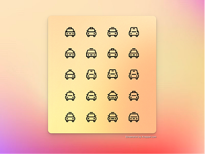 Taxi, Cab & Transportation icons branding design frontend graphic graphic design icon icon design illustration logo transportation ui ux vector webdesign