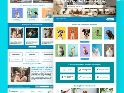 Redesigned the Home Page of MrnMrsPet design figma redesign ui user research uxdesign