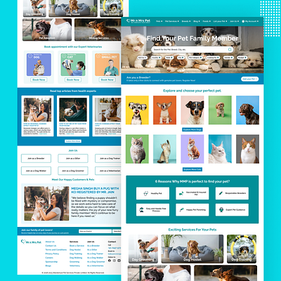 Redesigned the Home Page of MrnMrsPet design figma redesign ui user research uxdesign