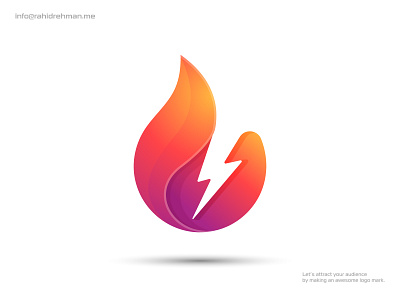 Flamly - Logo design for electrical construction business. bolt bolt logo branding burning burst creative logo design electricity fast fiery fire flames hot icon light logo modern logo spark speed symbol