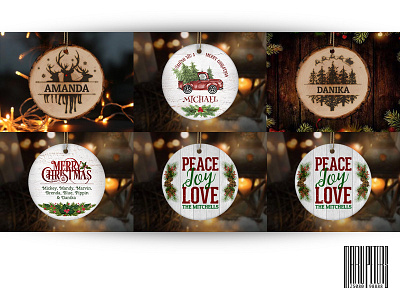 Christmas Ornaments graphic design marketing