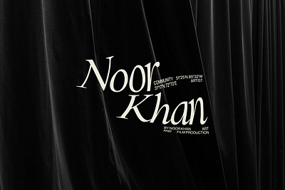 Noor Khan artist identity branding design digital digital design graphic design identity design logo logo development portfolio design typography visual identity web design website