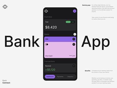 Seamless mobile banking analytics app balance bank banking cards credit finances income management mobile money seamless stats transactions ui ux wallet